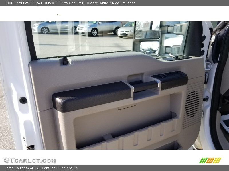 Oxford White / Medium Stone 2008 Ford F250 Super Duty XLT Crew Cab 4x4