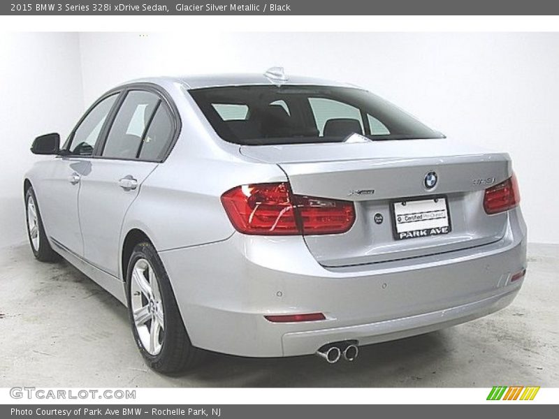 Glacier Silver Metallic / Black 2015 BMW 3 Series 328i xDrive Sedan