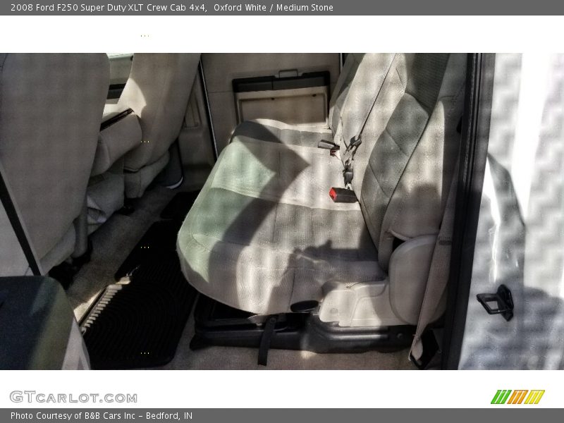 Oxford White / Medium Stone 2008 Ford F250 Super Duty XLT Crew Cab 4x4