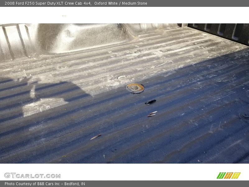 Oxford White / Medium Stone 2008 Ford F250 Super Duty XLT Crew Cab 4x4