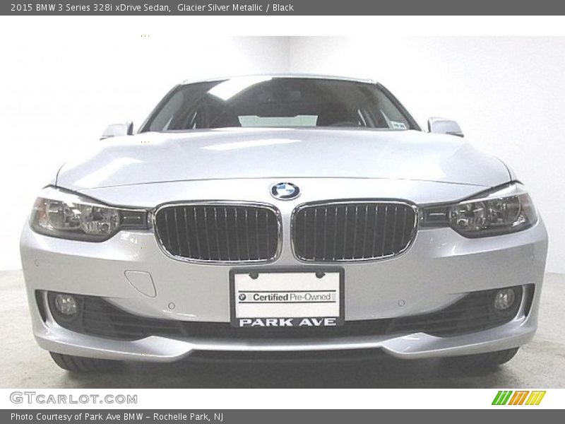 Glacier Silver Metallic / Black 2015 BMW 3 Series 328i xDrive Sedan