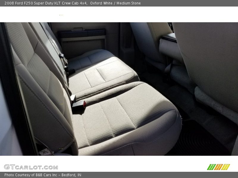 Oxford White / Medium Stone 2008 Ford F250 Super Duty XLT Crew Cab 4x4