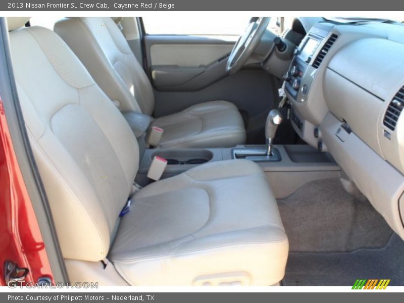 Cayenne Red / Beige 2013 Nissan Frontier SL Crew Cab