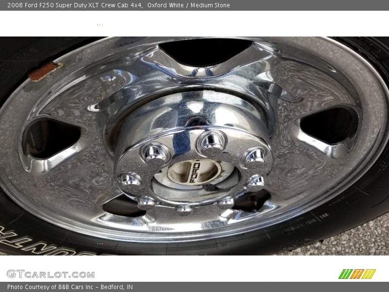 Oxford White / Medium Stone 2008 Ford F250 Super Duty XLT Crew Cab 4x4