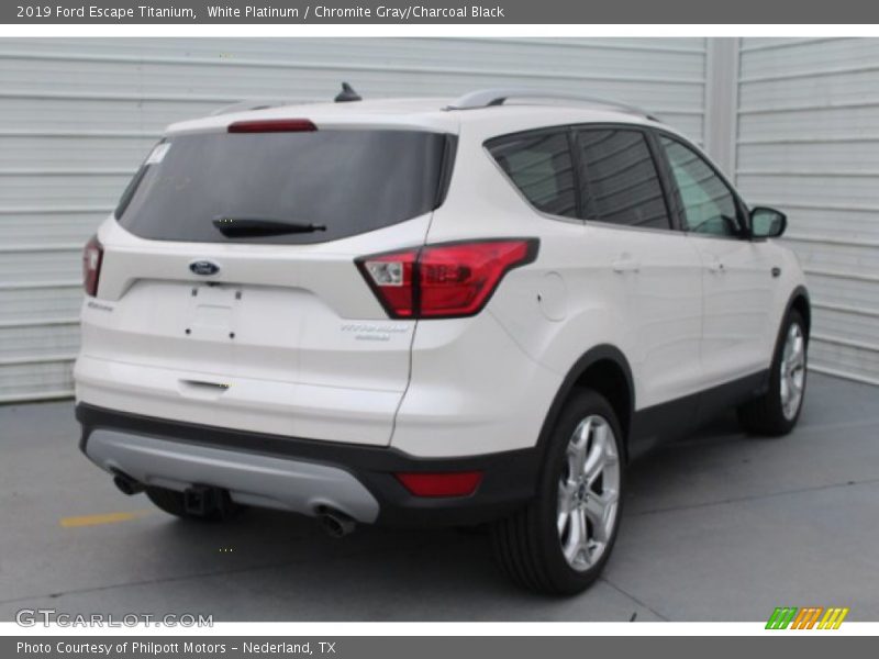 White Platinum / Chromite Gray/Charcoal Black 2019 Ford Escape Titanium