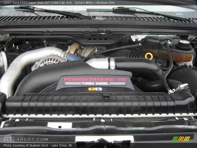 Oxford White / Medium Flint 2007 Ford F350 Super Duty XLT Crew Cab 4x4