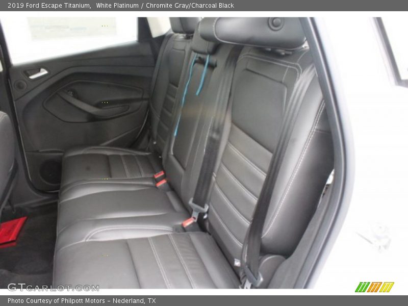 White Platinum / Chromite Gray/Charcoal Black 2019 Ford Escape Titanium
