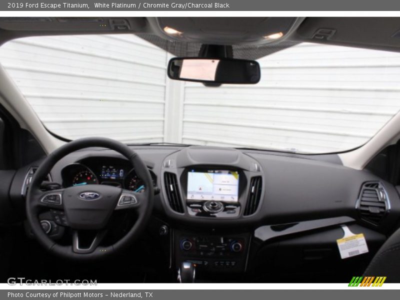 White Platinum / Chromite Gray/Charcoal Black 2019 Ford Escape Titanium