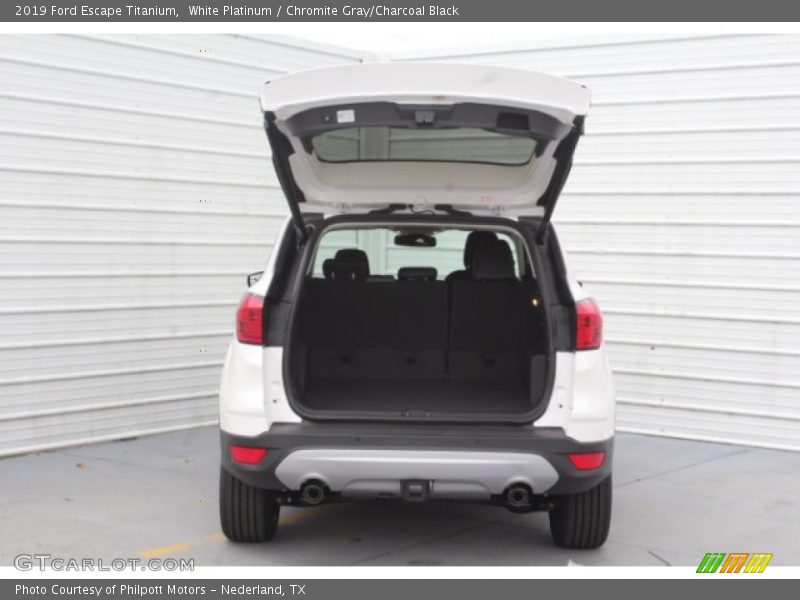 White Platinum / Chromite Gray/Charcoal Black 2019 Ford Escape Titanium