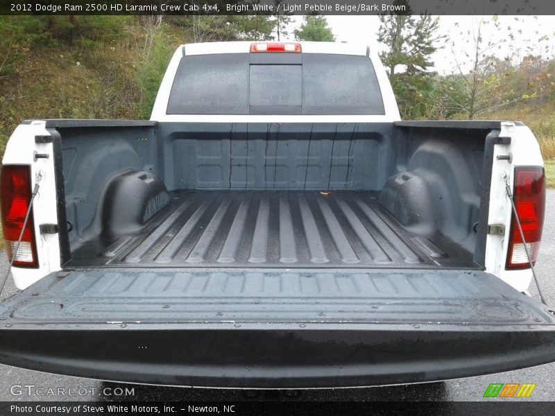 Bright White / Light Pebble Beige/Bark Brown 2012 Dodge Ram 2500 HD Laramie Crew Cab 4x4