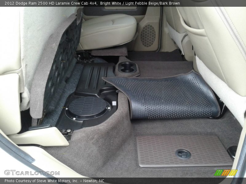 Bright White / Light Pebble Beige/Bark Brown 2012 Dodge Ram 2500 HD Laramie Crew Cab 4x4