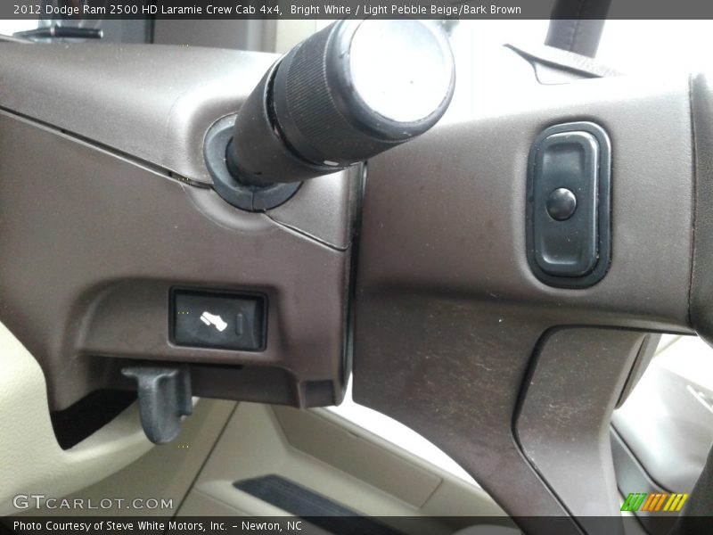Bright White / Light Pebble Beige/Bark Brown 2012 Dodge Ram 2500 HD Laramie Crew Cab 4x4