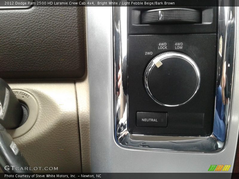 Bright White / Light Pebble Beige/Bark Brown 2012 Dodge Ram 2500 HD Laramie Crew Cab 4x4