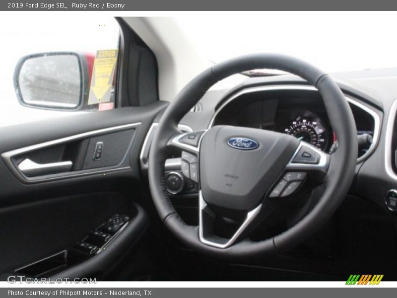 Ruby Red / Ebony 2019 Ford Edge SEL