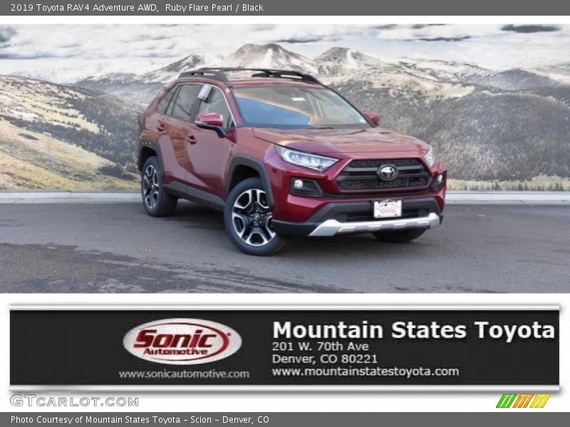 Ruby Flare Pearl / Black 2019 Toyota RAV4 Adventure AWD