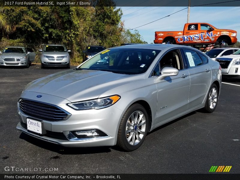 Ingot Silver / Ebony 2017 Ford Fusion Hybrid SE