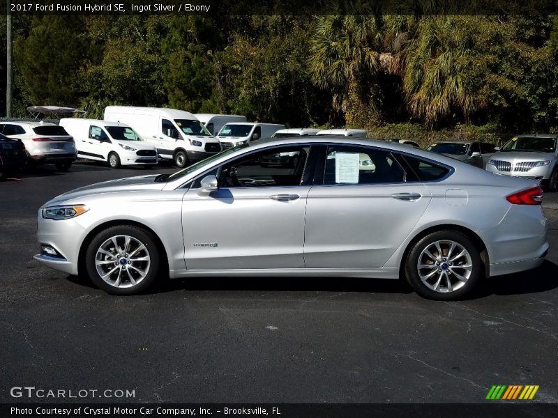 Ingot Silver / Ebony 2017 Ford Fusion Hybrid SE