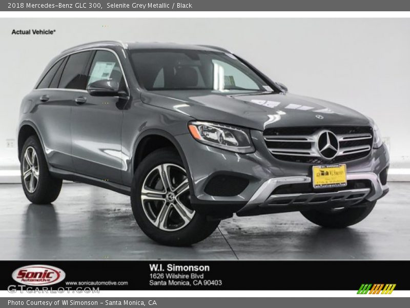 Selenite Grey Metallic / Black 2018 Mercedes-Benz GLC 300