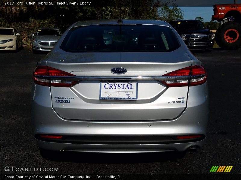 Ingot Silver / Ebony 2017 Ford Fusion Hybrid SE