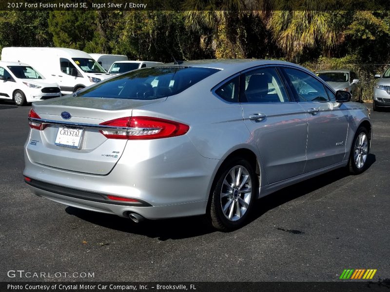 Ingot Silver / Ebony 2017 Ford Fusion Hybrid SE