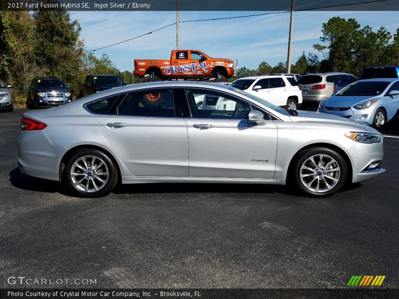 Ingot Silver / Ebony 2017 Ford Fusion Hybrid SE