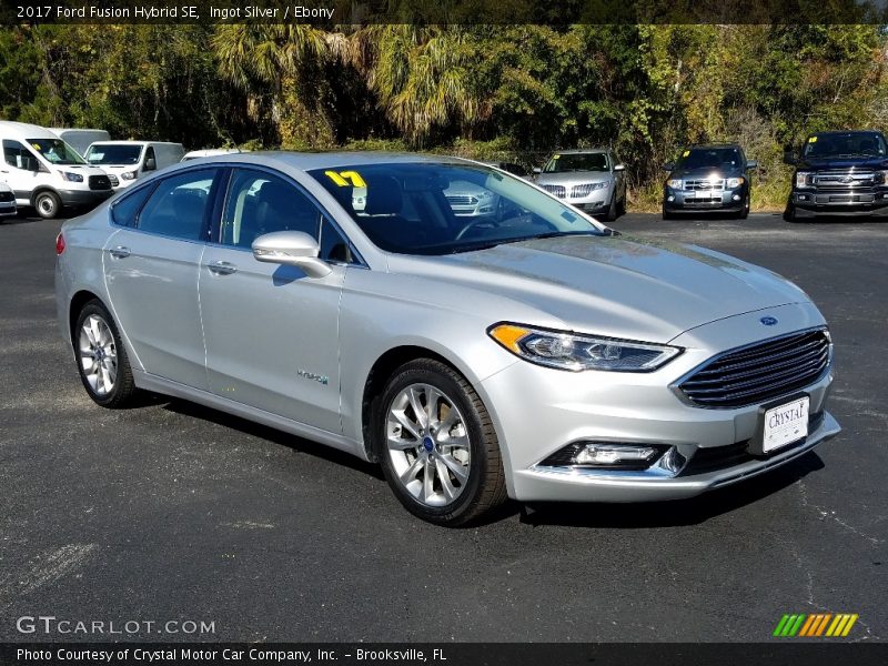 Ingot Silver / Ebony 2017 Ford Fusion Hybrid SE