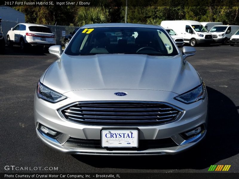 Ingot Silver / Ebony 2017 Ford Fusion Hybrid SE