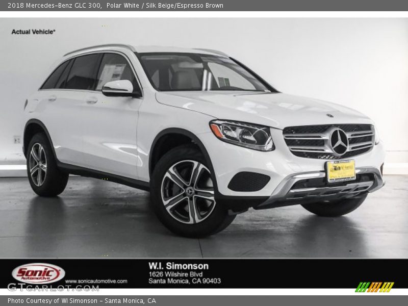 Polar White / Silk Beige/Espresso Brown 2018 Mercedes-Benz GLC 300