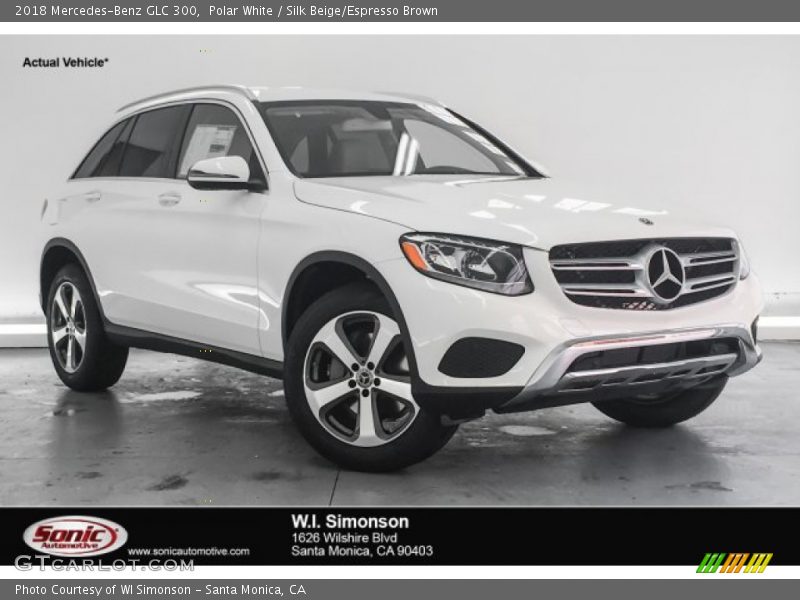 Polar White / Silk Beige/Espresso Brown 2018 Mercedes-Benz GLC 300