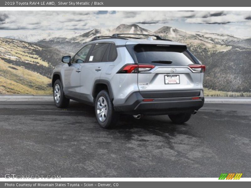 Silver Sky Metallic / Black 2019 Toyota RAV4 LE AWD