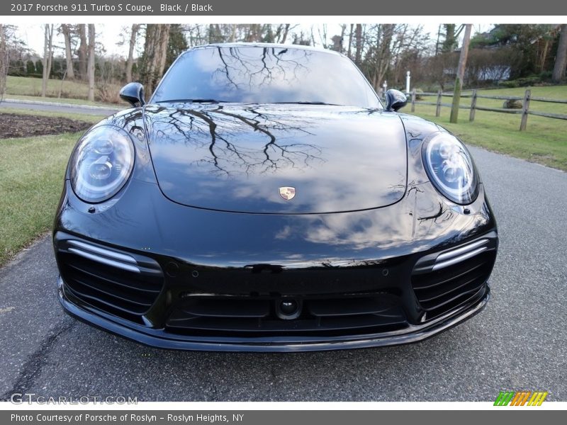 Black / Black 2017 Porsche 911 Turbo S Coupe