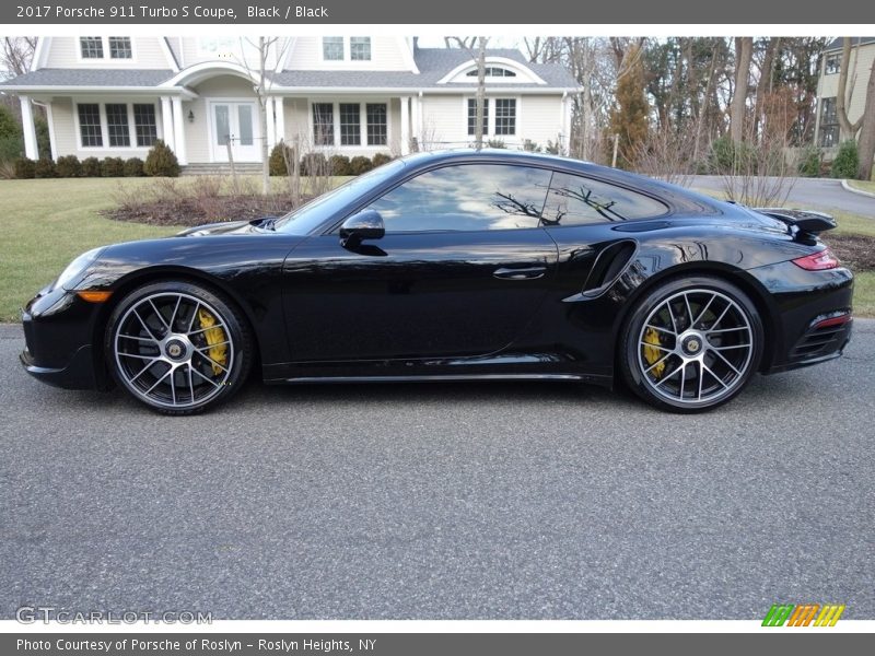 Black / Black 2017 Porsche 911 Turbo S Coupe