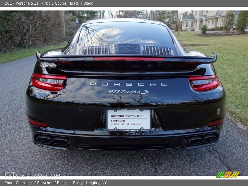 Black / Black 2017 Porsche 911 Turbo S Coupe