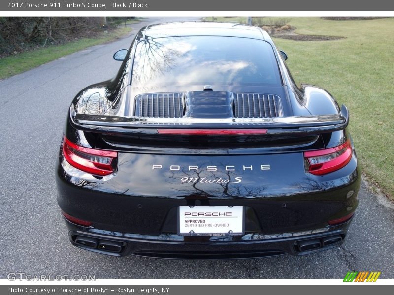 Black / Black 2017 Porsche 911 Turbo S Coupe