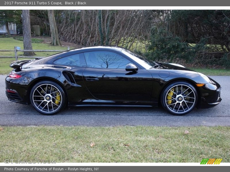 Black / Black 2017 Porsche 911 Turbo S Coupe