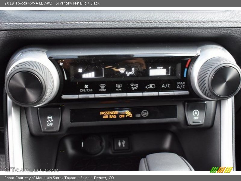 Controls of 2019 RAV4 LE AWD