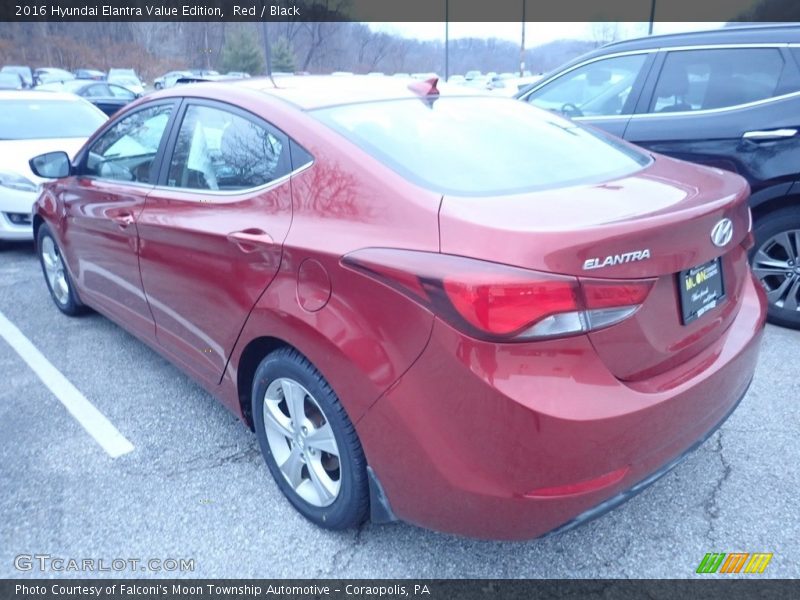 Red / Black 2016 Hyundai Elantra Value Edition