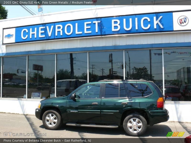 Polo Green Metallic / Medium Pewter 2003 GMC Envoy SLE 4x4