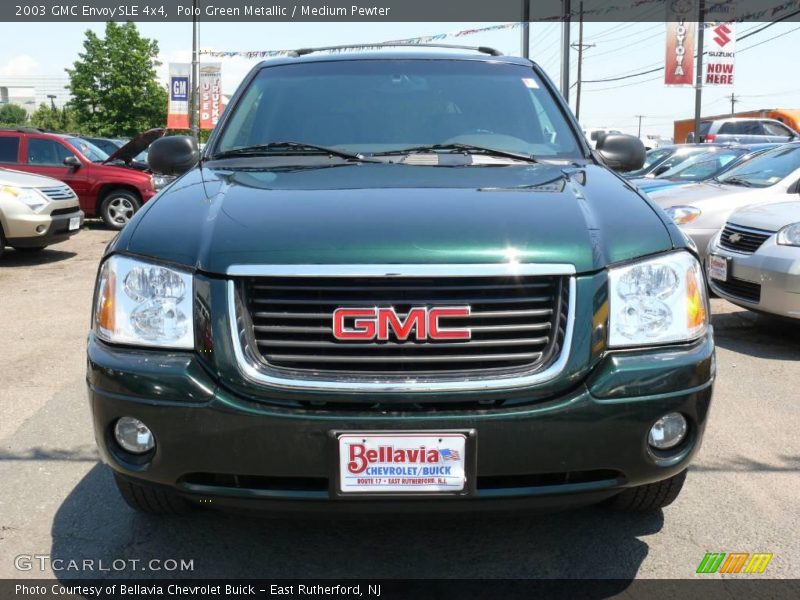 Polo Green Metallic / Medium Pewter 2003 GMC Envoy SLE 4x4