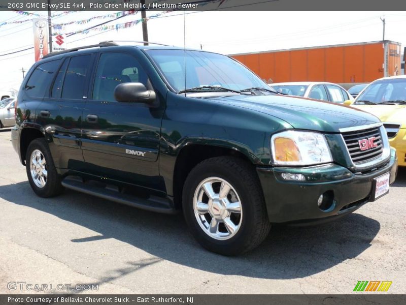 Polo Green Metallic / Medium Pewter 2003 GMC Envoy SLE 4x4
