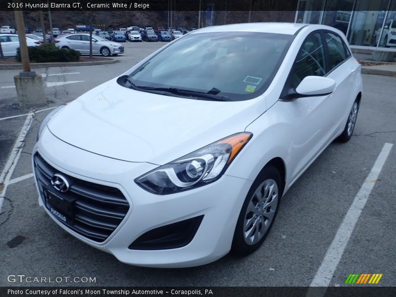 Ceramic White / Beige 2016 Hyundai Elantra GT