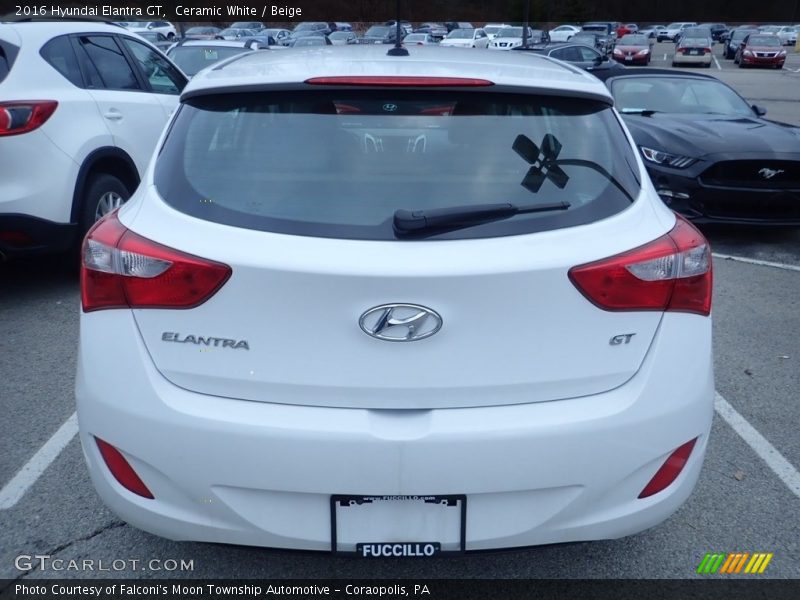 Ceramic White / Beige 2016 Hyundai Elantra GT