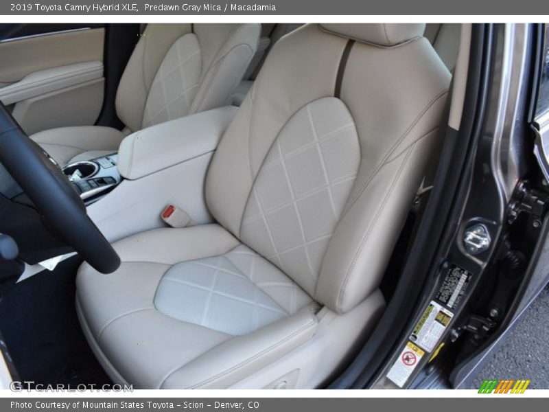 Front Seat of 2019 Camry Hybrid XLE