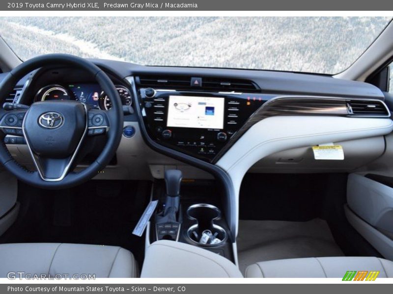 Dashboard of 2019 Camry Hybrid XLE