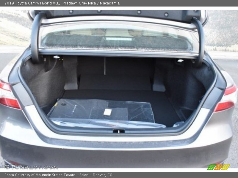 Predawn Gray Mica / Macadamia 2019 Toyota Camry Hybrid XLE