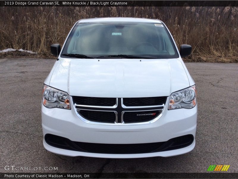 White Knuckle / Black/Light Graystone 2019 Dodge Grand Caravan SE