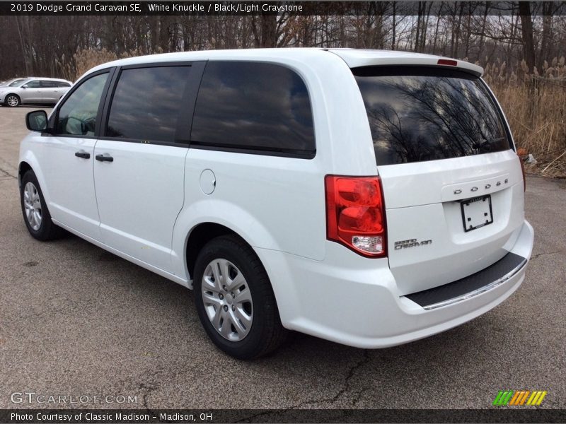 White Knuckle / Black/Light Graystone 2019 Dodge Grand Caravan SE