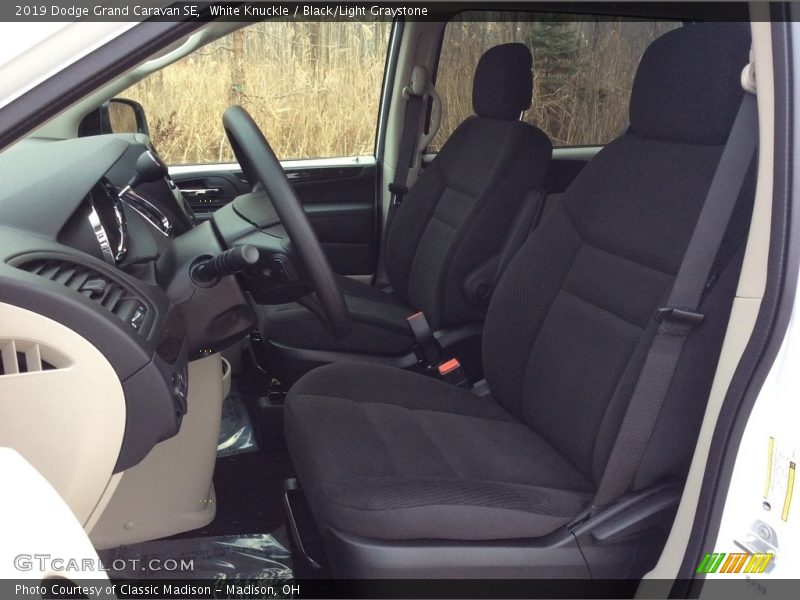 White Knuckle / Black/Light Graystone 2019 Dodge Grand Caravan SE