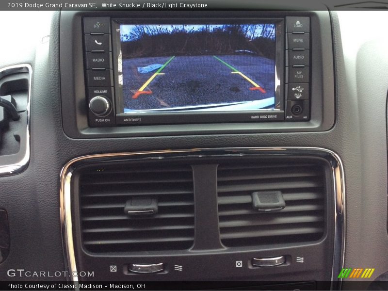 White Knuckle / Black/Light Graystone 2019 Dodge Grand Caravan SE