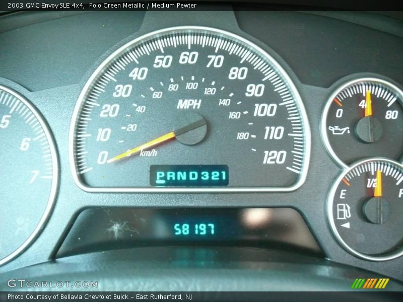 Polo Green Metallic / Medium Pewter 2003 GMC Envoy SLE 4x4
